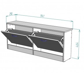 Обувница W19 (Белый) в Сысерти - sysert.mebel-e96.ru