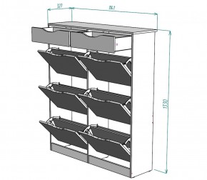 Обувница W28 (Белый) в Сысерти - sysert.mebel-e96.ru