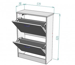 Обувница W3 (ДВ) в Сысерти - sysert.mebel-e96.ru