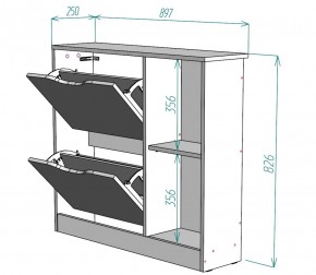 Обувница W30 (ДСС-Белый) в Сысерти - sysert.mebel-e96.ru