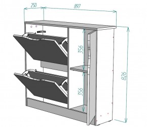 Обувница W32 (ДВ) в Сысерти - sysert.mebel-e96.ru