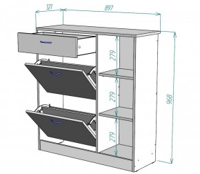 Обувница W33 (Белый) в Сысерти - sysert.mebel-e96.ru