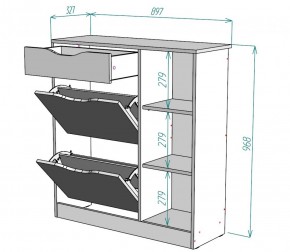 Обувница W34 (Белый) в Сысерти - sysert.mebel-e96.ru