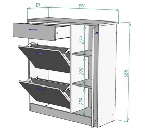 Обувница W35 (ДМ) в Сысерти - sysert.mebel-e96.ru