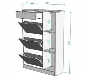 Обувница W42 (Белый) в Сысерти - sysert.mebel-e96.ru