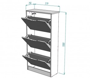 Обувница W8 (Белый) в Сысерти - sysert.mebel-e96.ru