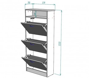 Обувница W9 (Белый) в Сысерти - sysert.mebel-e96.ru