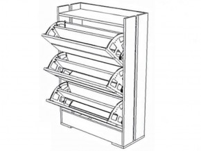 Обувница Ямайка ЯПТ-1 Ясень шимо (Текс) в Сысерти - sysert.mebel-e96.ru