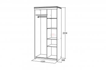 Шкаф-купе 1000 мм Ольга-13 в Сысерти - sysert.mebel-e96.ru