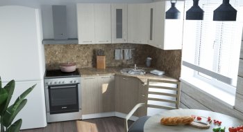 Кухонный гарнитур Ольга оптима 2 1500х1300 мм (Герда) в Сысерти - sysert.mebel-e96.ru