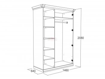 Шкаф 1500 мм Ольга-18 в Сысерти - sysert.mebel-e96.ru