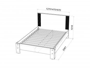 Кровать двуспальная Ольга-2 в Сысерти - sysert.mebel-e96.ru