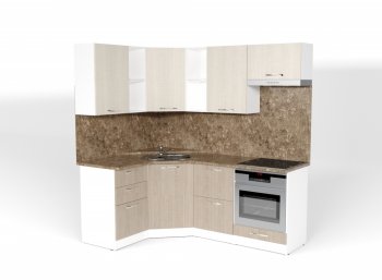 Кухонный гарнитур Ольга оптима 4 1400х2000 мм (Герда) в Сысерти - sysert.mebel-e96.ru