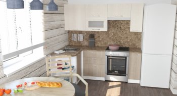 Кухонный гарнитур Ольга прайм 2 1300х2100 мм (Герда) в Сысерти - sysert.mebel-e96.ru