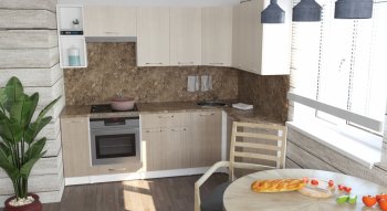 Кухонный гарнитур Ольга прайм 5 2300х1500 мм (Герда) в Сысерти - sysert.mebel-e96.ru
