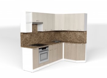 Кухонный гарнитур Ольга прайм 5 2300х1500 мм (Герда) в Сысерти - sysert.mebel-e96.ru