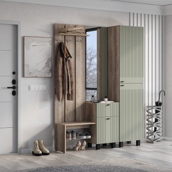 Прихожая Олива ПР-04 эвкалипт софт (БТС) в Сысерти - sysert.mebel-e96.ru