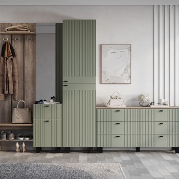 Прихожая Олива ПР-04 эвкалипт софт (БТС) в Сысерти - sysert.mebel-e96.ru