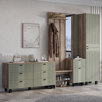 Пенал 500 мм Олива ПН-01 эвкалипт софт (БТС) в Сысерти - sysert.mebel-e96.ru