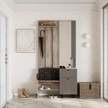 Прихожая Олива муссон софт, модульная (БТС) в Сысерти - sysert.mebel-e96.ru