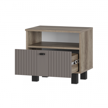 Тумба прикроватная Олива ТБ-14 муссон софт (БТС) в Сысерти - sysert.mebel-e96.ru