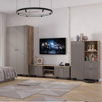 Стенка Олива комп.3 муссон (БТС) в Сысерти - sysert.mebel-e96.ru