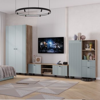 Стенка Олива комп.3 шарли бриз (БТС) в Сысерти - sysert.mebel-e96.ru