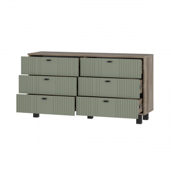 Комод Олива КМ-04 эвкалипт софт (БТС) в Сысерти - sysert.mebel-e96.ru