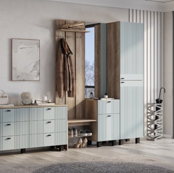 Прихожая Олива шарли бриз софт, модульная (БТС) в Сысерти - sysert.mebel-e96.ru