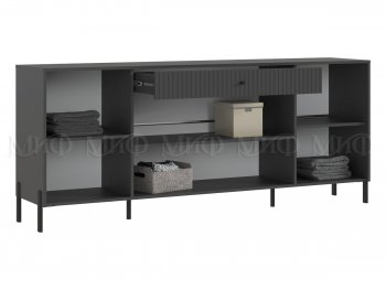 Комод Оливия Графит софт (металл) (Миф) в Сысерти - sysert.mebel-e96.ru