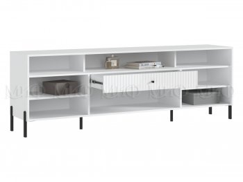 Тумба ТВ Оливия белый глянец (Миф) в Сысерти - sysert.mebel-e96.ru