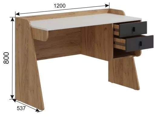 Стол письменный Омега-3 №1 в Сысерти - sysert.mebel-e96.ru