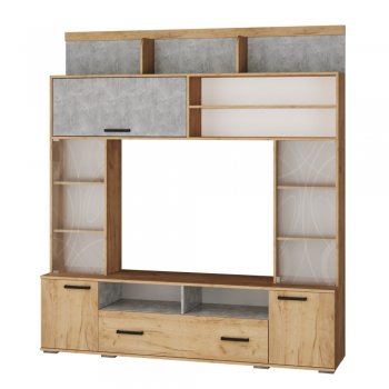 Мини-стенка ОГЦС-2 Оскар-18 крафт/ателье (Текс) в Сысерти - sysert.mebel-e96.ru