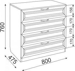 Комод Ости Модуль 06 (Риннер) в Сысерти - sysert.mebel-e96.ru