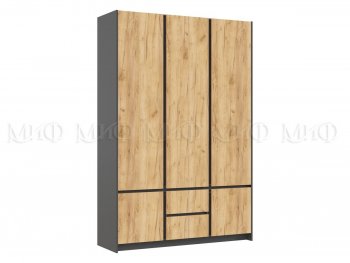 Шкаф 1500 мм Остин крафт/графит (Миф) в Сысерти - sysert.mebel-e96.ru