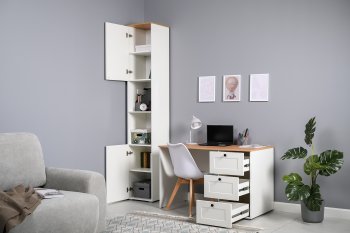 Набор детской мебели Остин белый, модульный (Моби) в Сысерти - sysert.mebel-e96.ru