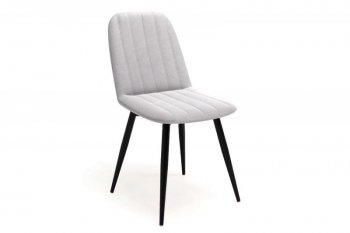 Стул Остин полоса, велюр Ultra Dove (светло-серый), (4шт) (Вудман) в Сысерти - sysert.mebel-e96.ru