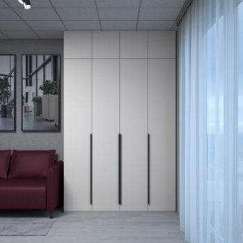 Шкаф 1600 мм Пальма с антресолью, Сатин (ДСВ) в Сысерти - sysert.mebel-e96.ru