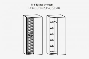 Шкаф угловой Париж мод.5 (Террикон) в Сысерти - sysert.mebel-e96.ru