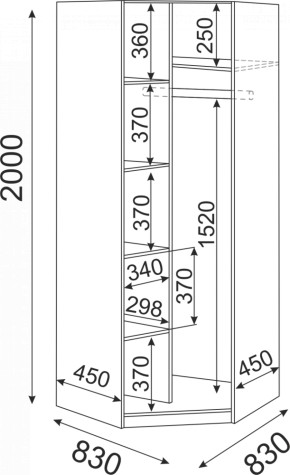 Набор подростковой мебели Остин модульный (Риннер) в Сысерти - sysert.mebel-e96.ru