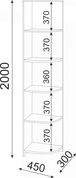 Набор подростковой мебели Остин модульный (Риннер) в Сысерти - sysert.mebel-e96.ru