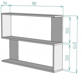 Полка S32 (Белый) в Сысерти - sysert.mebel-e96.ru