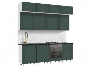 Кухонный гарнитур Престиж 2400 мм браш грин (Миф) в Сысерти - sysert.mebel-e96.ru