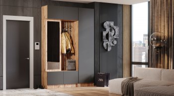 Прихожая Бавария графит (Лин) в Сысерти - sysert.mebel-e96.ru