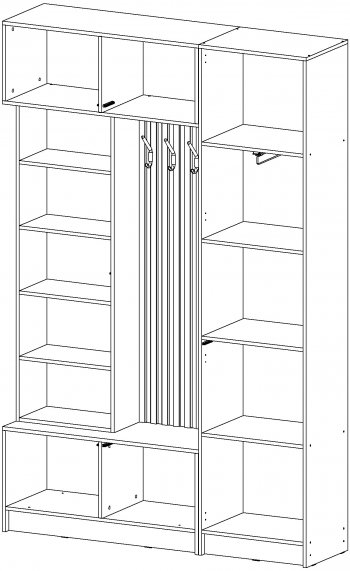 Прихожая Бавария графит (Лин) в Сысерти - sysert.mebel-e96.ru