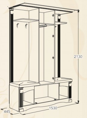 Прихожая Саша-17 в Сысерти - sysert.mebel-e96.ru