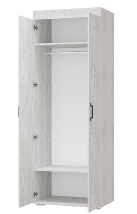 Шкаф 800 мм двухстворчатый Прима ШК-03 бетон (БТС) в Сысерти - sysert.mebel-e96.ru
