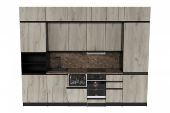 Кухонный гарнитур Равенна люкс 3000 мм (Герда) в Сысерти - sysert.mebel-e96.ru