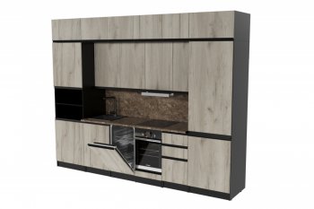 Кухонный гарнитур Равенна люкс 3000 мм (Герда) в Сысерти - sysert.mebel-e96.ru