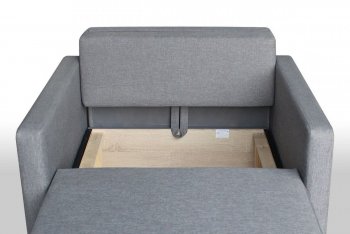 Кресло-кровать Реал 80 с подлокотниками (Графит) в Сысерти - sysert.mebel-e96.ru